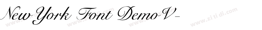 New York Font Demo V字体转换